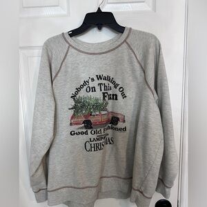 Maurices Gray Christmas Sweatshirt